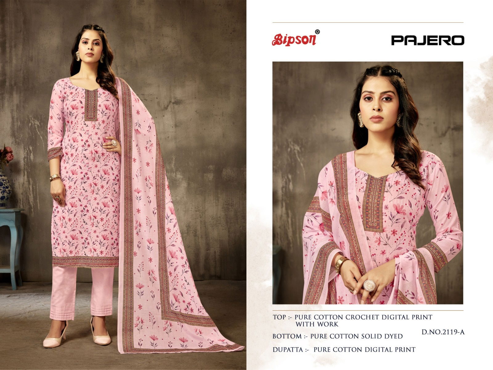 Pajero 2119 By Bipson Readymade Salwar Suit Catalog